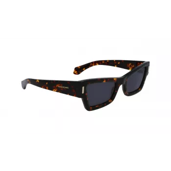 FERRAGAMO SF2006S-242 Moteriški akiniai nuo saulės Havana Acetate Drugelis 53mm