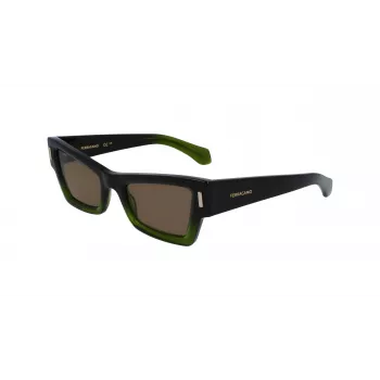 FERRAGAMO SF2006S-316 Moteriški Akiniai nuo Saulės Havana Acetato Rudi Gradientiniai 53mm