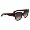 FERRAGAMO SF2007S-240 Moteriški katinuko akies formos akiniai nuo saulės Havana Ruda Gradient 51mm