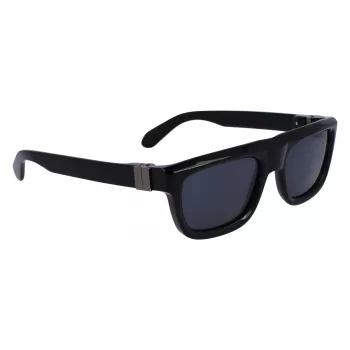 FERRAGAMO SF2009S-001 Vyriški Akiniai nuo Saulės – Juodas Rėmas, Pilki Lęšiai 56/21/145 mm
