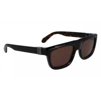 FERRAGAMO SF2009S-242 Vyriški kvadratiniai acetatiniai akiniai nuo saulės Havana Brown Gradient 56/21/145 mm