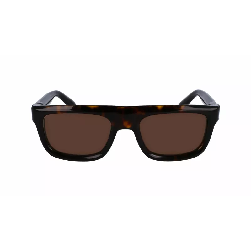 FERRAGAMO SF2009S-242 Vyriški kvadratiniai acetatiniai akiniai nuo saulės Havana Brown Gradient 56/21/145 mm