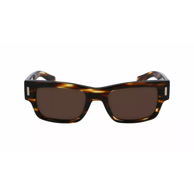 FERRAGAMO SF2011S-216 Vyriški Akiniai nuo Saulės Tamsiai Havana Rudi Gradientiniai 53mm