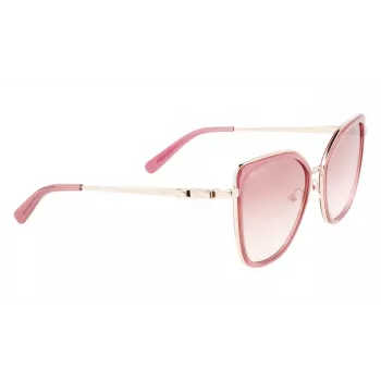 FERRAGAMO SF293S-774 Moteriški Akiniai nuo Saulės Havana Acetato Rėmeliu Rudi Gradientiniai Lęšiai 54/19/140 mm