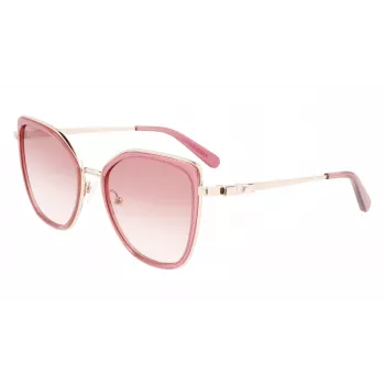 FERRAGAMO SF293S-774 Moteriški Akiniai nuo Saulės Havana Acetato Rėmeliu Rudi Gradientiniai Lęšiai 54/19/140 mm