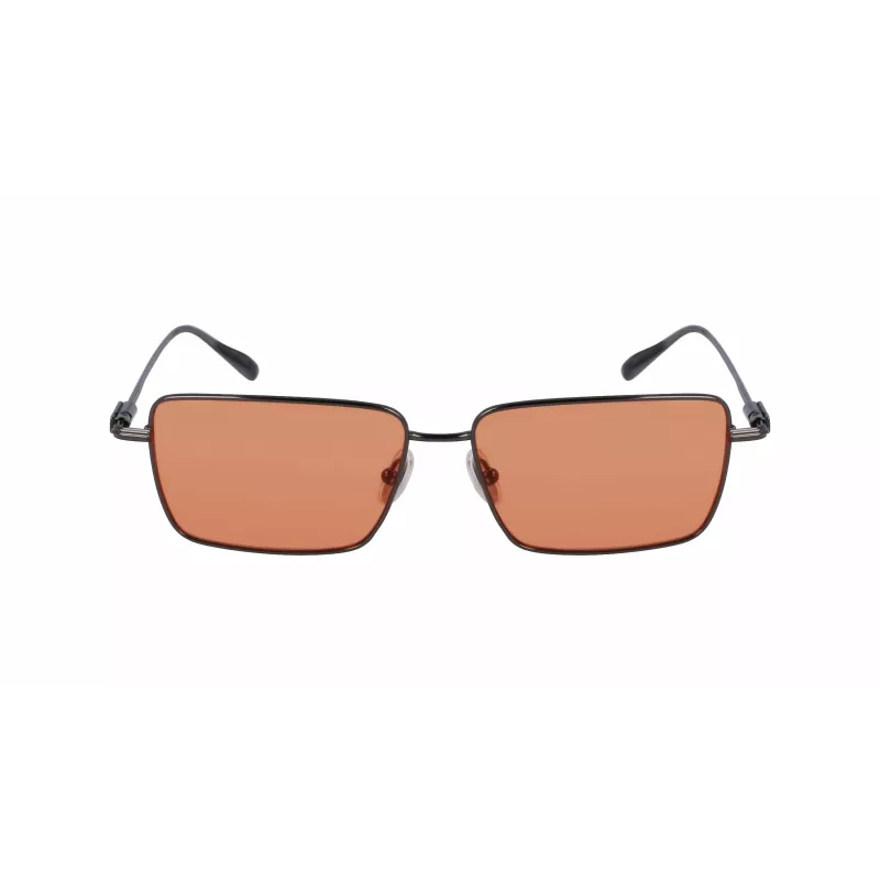 Ferragamo SF309S5715017 Vyriški Akiniai nuo Saulės – Juodas Acetato Rėmas, Pilki Polikarbonato Lęšiai, 57mm