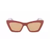FERRAGAMO SF929S-209 Moteriški akiniai nuo saulės Havana Drugelis Acetatas Rudi Gradientiniai 55/17/145 mm
