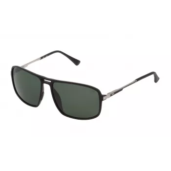 FILA SF9329-58U28P Vyriški poliarizuoti akiniai nuo saulės – juoda/pilka – 58/15/140 mm