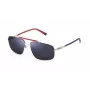 FILA SFI210V60E70B Vyriški stačiakampiai akinių rėmeliai iš acetato su rudais polikarbonatiniais lęšiais 60/16/145 mm