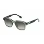 FILA SFI458-5206W5 Unisex akiniai - Juodas acetato rėmelis, pilki polikarbonatiniai lęšiai, UV400 apsauga, 52 mm lęšio plotis