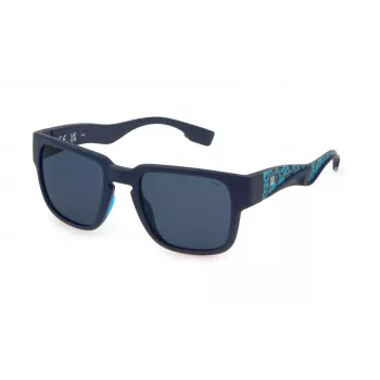 FILA SFI463-53J99P Vyriški poliarizuoti akiniai nuo saulės, juodas rėmelis, pilki lęšiai, 53 mm