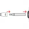 Fischer 558881 FAFS reguliavimo varžtas 5 mm x 100 mm T-profilio plieninis cinkuotas Torx T25 įleidžiama galvutė (100 vnt.)
