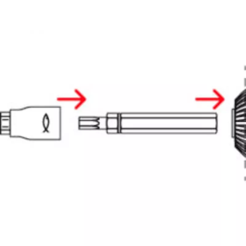 Fischer 558881 FAFS reguliavimo varžtas 5 mm x 100 mm T-profilio plieninis cinkuotas Torx T25 įleidžiama galvutė (100 vnt.)