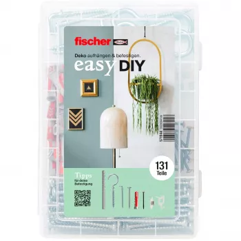 fischer 571944 DUOPOWER ir DUOTEC sieninių kaiščių bei inkarų rinkinys, 115 dalių
