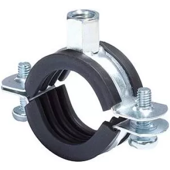 Fischer 91489 FRS vamzdžių spaustukas 74-78 mm M8/M10 su EPDM garso izoliacija, cinkuoto plieno, 25 vnt.