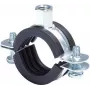Fischer 91489 FRS vamzdžių spaustukas 74-78 mm M8/M10 su EPDM garso izoliacija, cinkuoto plieno, 25 vnt.