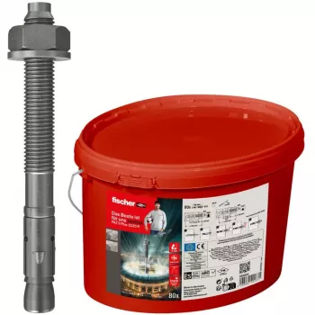 FISCHER Bolt Anchor FAZ II Plus 12/20 R – Nerūdijantis plienas A4, 80 vnt. kibire