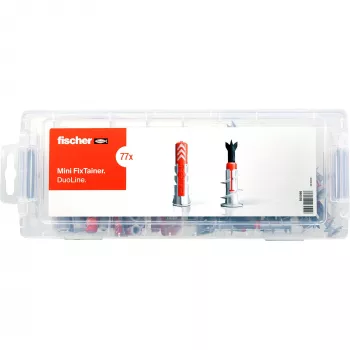 fischer MiniFixTainer DuoLine tvirtinimo rinkinys, 77 dalys, 560098