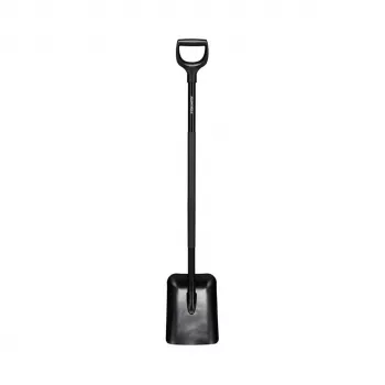 FISKARS SnowXpert Comfort sniego kastuvas su D formos rankena, juodas, 131 cm