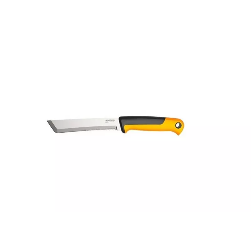 Fiskars X-series K82 derliaus peilis, nerūdijančio plieno ašmenimis, SoftGrip rankena, 15 cm, juoda/oranžinė