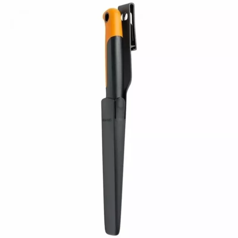 Fiskars X-series K82 derliaus peilis, nerūdijančio plieno ašmenimis, SoftGrip rankena, 15 cm, juoda/oranžinė