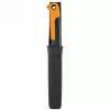 Fiskars X-series K82 derliaus peilis, nerūdijančio plieno ašmenimis, SoftGrip rankena, 15 cm, juoda/oranžinė