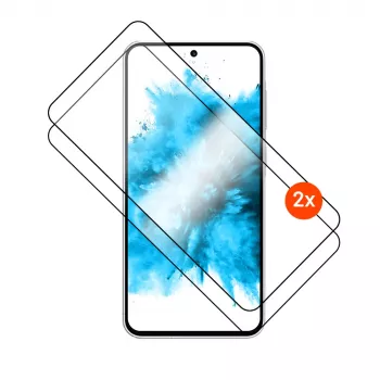 FIXED Full Cover 2.5D Grūdinto stiklo apsauga ekranui su aplikatoriumi, skirta Samsung Galaxy A57 5G, 2 vnt., Juoda