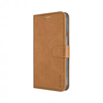 Fixed Opus Book Case Samsung Galaxy A37 5G, sintetinė oda, ruda