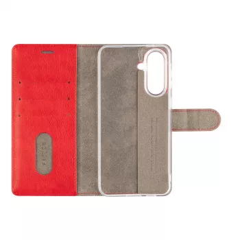 Fixed Opus Book Case, Samsung Galaxy A57 5G, Raudona, Dirbtinė Oda