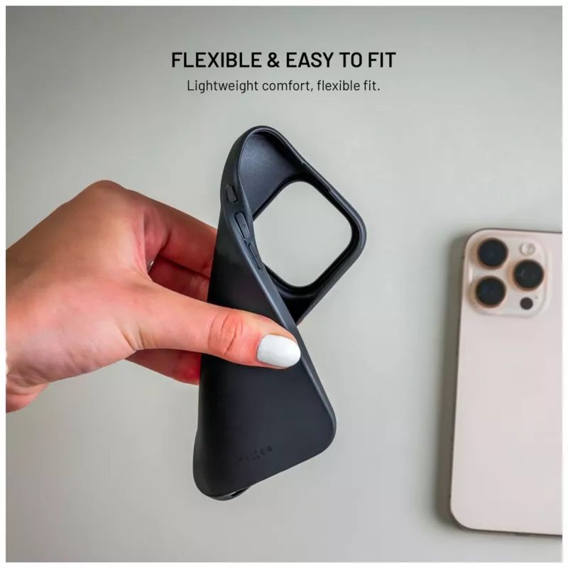 Fixed Story Back Cover, skirta Xiaomi Redmi Note 15 Pro+ 5G, guminis, juodas