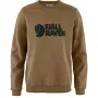 Fjällräven Logo Sweater Men's Wood Brown