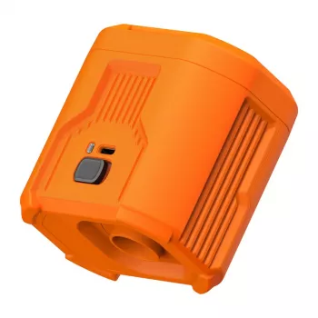 Flextail Evo Pump 3 nešiojamas oro siurblys ir stovyklavimo žibintas (oranžinis)