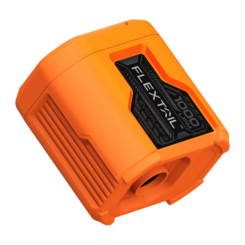 Flextail Evo Pump 3 nešiojamas oro siurblys ir stovyklavimo žibintas (oranžinis)
