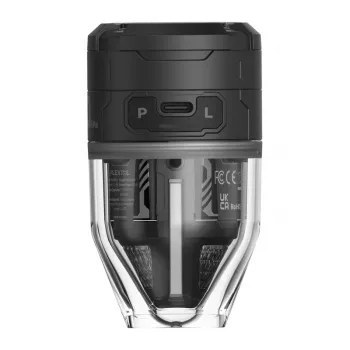 Flextail Max Pump 3 nešiojamasis oro siurblys (juodas) – 300 L/min, 500 liumenų LED, IPX4, USB-C