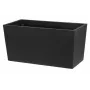 Flowerpot Thermo Patio D76 Black 76 cm apvalus dvigubas sieneles izoliuotas lauko vazonas