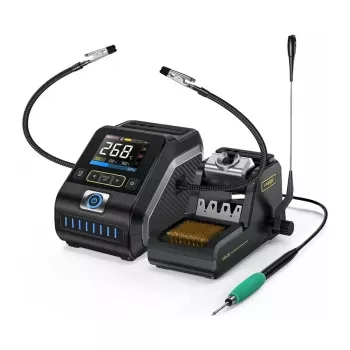 FNIRSI DWS-200 200W litavimo stotis su spalvotu LCD ir ESD apsauga