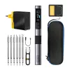 FNIRSI HS-02A F 100W Smart Lituoklis su USB-C PD3.0, OLED Ekranu, T12 Suderinamas