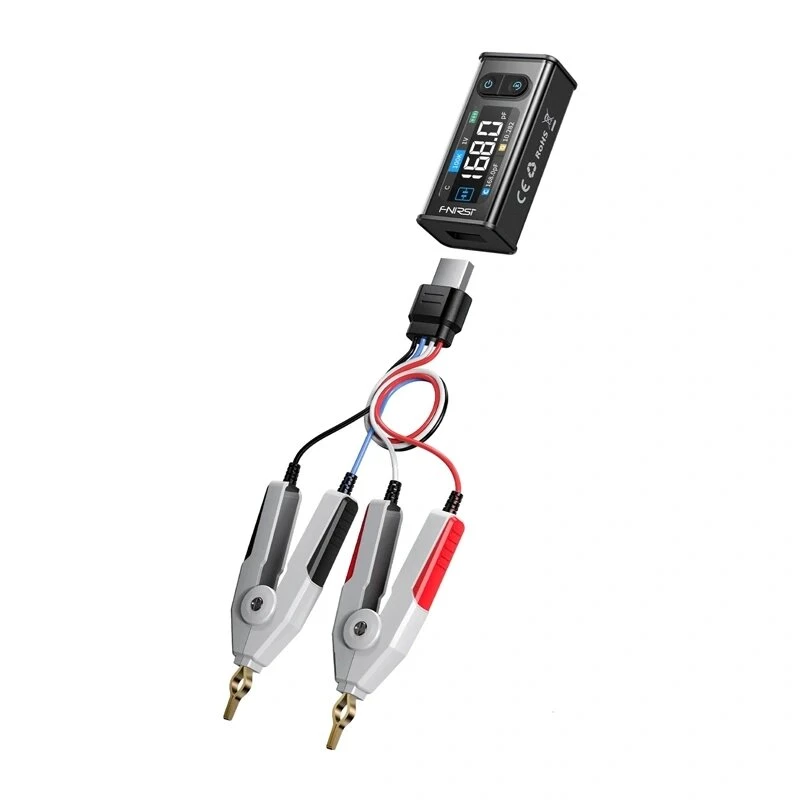 FNIRSI LCR-ST2 Plus LCR testeris – 2,8 colio TFT, 100Hz-100kHz, L/C/R/ESR/D/Q, įkraunamas