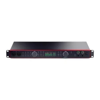 Focusrite Scarlett 18i20 4th Gen USB-C Audio Interface - 18 įėjimai / 20 išėjimų, 8 išankstiniai stiprintuvai, 192 kHz, 24 bitai, montuojamas stelaže