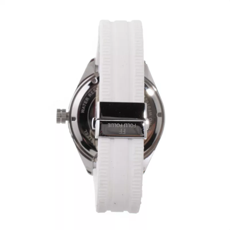 FOLLI FOLLIE Heart4Heart moteriškas laikrodis WF0T027ZDO 45mm balta oda