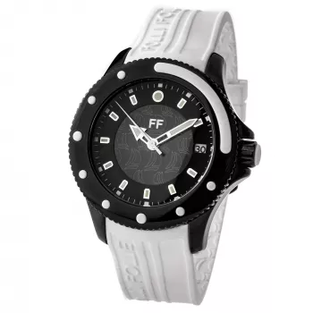 Folli Follie Woman WF1Y002ZDW 42mm Quartz Analog Watch White Leather Strap