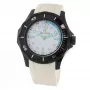 Folli Follie Women's Quartz Analog Watch WT13P001ZPW 45mm Stainless Steel White Leather