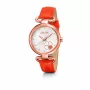 FOLLI FOLLIE Moteriškas laikrodis WF15R029SPNA 32mm Rožinio aukso plienas Rožinė oda