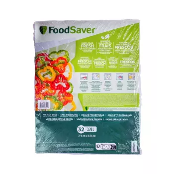 FoodSaver Macom 3201 Stačiakampių maisto talpyklų rinkinys su dozatoriumi, 32 vnt., baltas/skaidrus