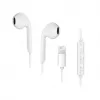 Forcell F-Audio HR-ME25 Lightning į ausis įdedamos ausinės su mikrofonu ir nuotolinio valdymo pulteliu, baltos