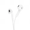 Forcell F-Audio HR-ME25 Lightning į ausis įdedamos ausinės su mikrofonu ir nuotolinio valdymo pulteliu, baltos