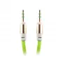 Forever Universal AUX Cable 3.5mm Green 1m