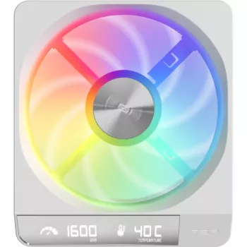 Fortron ZENFAN 120 White 120mm PWM ARGB ventiliatorius