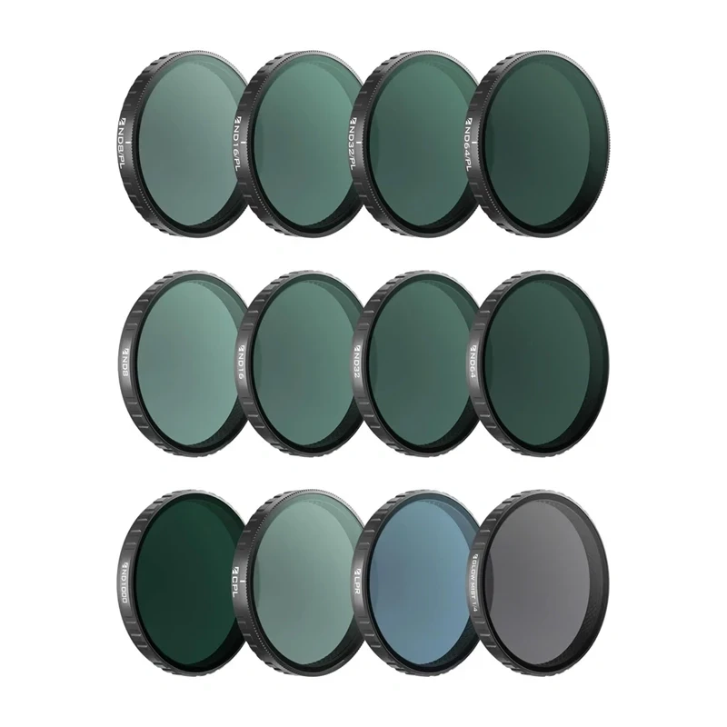 “Freewell” filtrų rinkinys “OSMO Action 6” – “Mega Kit” – 12 dalių pakuotė