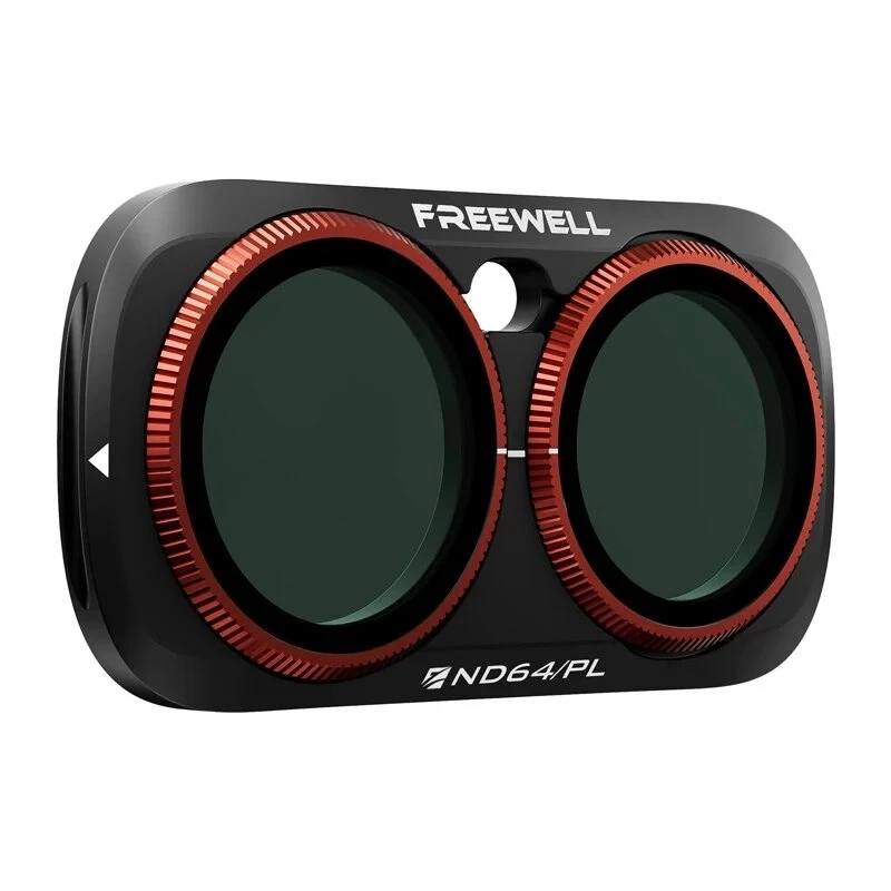Freewell ND64/PL hibridinis filtras, skirtas Insta360 GO 3 – 6 pakopų šviesos mažinimas, poliarizatorius, magnetinis tvirtinimas, vokiško stiklo optika, daugiasluoksnė danga, aliuminio rėmas